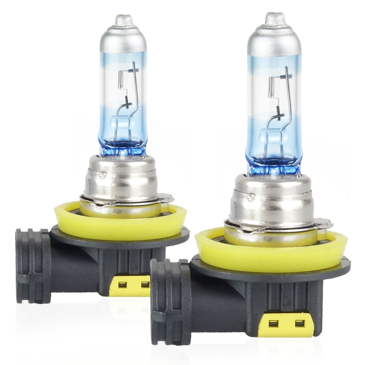 Εικόνα 2 από 5 — Amio – Λάμπες Αλογόνου H11 12V 55W PGJ19-2 LumiTec Limited με +130% Φωτεινότητα και Δέσμη έως 40m για Μεσαία & Μεγάλη Σκάλα με Λευκό Φως 4300K και UV Protection – 1 Σετ (02105/AM)