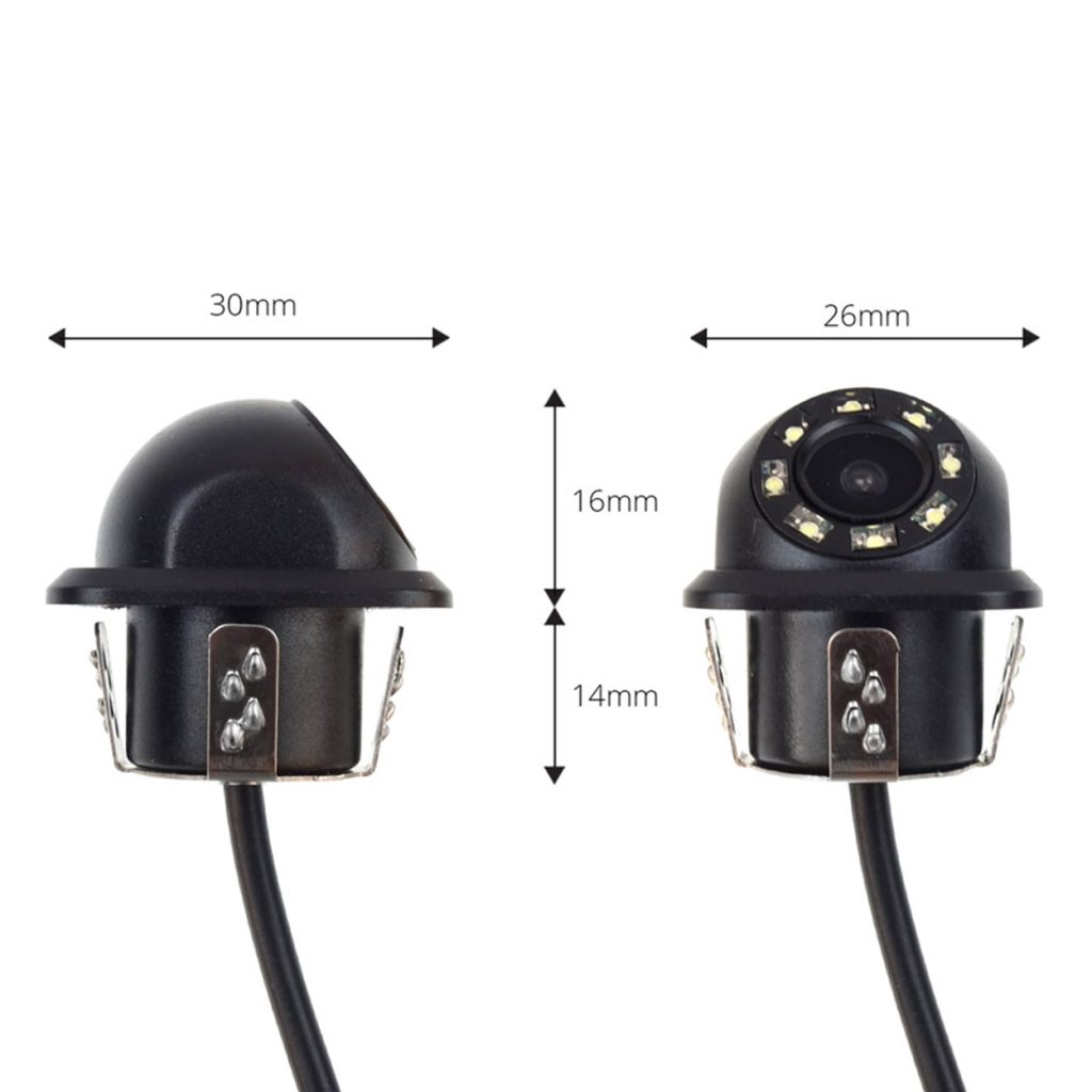 Εικόνα 4 από 5 — Amio – Κάμερα οπισθοπορείας HD-305 LED Night Vision 18mm, αναβαθμίστε την ασφάλεια στάθμευσης με φωτισμό διόδων για τέλεια ορατότητα ακόμη και στο απόλυτο σκοτάδι – 1 Τεμ. (02165/AM)