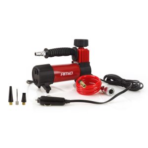 AMiO – Κομπρεσέρ αέρα ελαστικών αυτοκινήτου 12V 100psi 7bar 28l/min, φουσκώστε τα ελαστικά σας με απόλυτη ταχύτητα και ασφάλεια σε κάθε ανάγκη στον δρόμο – 1 Τεμ. (02179/AM)