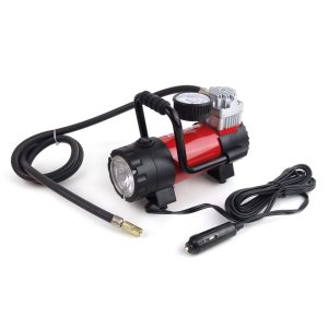 AMiO – Κομπρεσέρ αέρα ελαστικών αυτοκινήτου 12V 100psi 7bar 28l/min, φουσκώστε τα ελαστικά σας με απόλυτη ευκολία και φωτίστε κάθε δύσκολο σημείο – 1 Τεμ. (02180/AM)