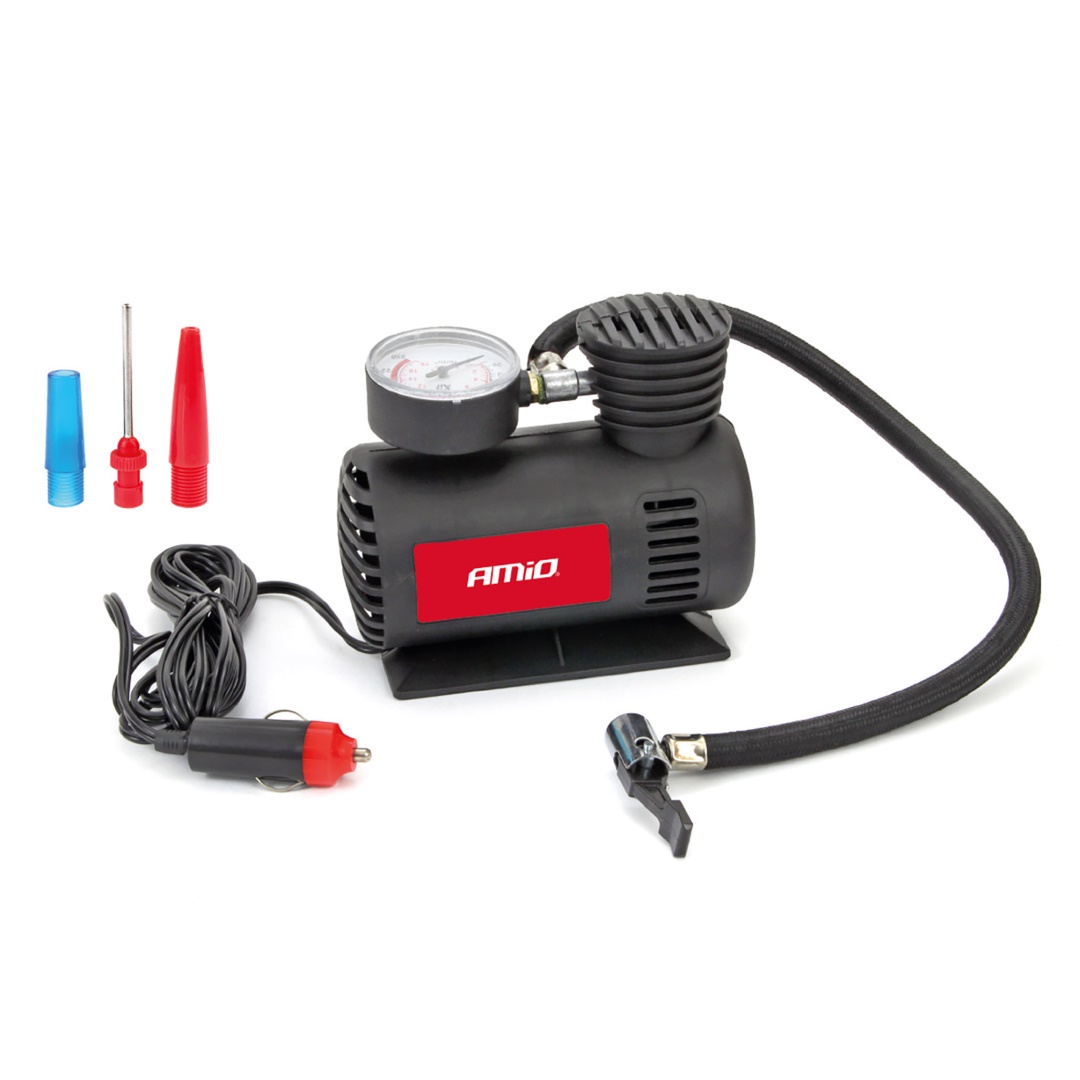 Εικόνα 1 από 1 — AMiO – Κομπρεσέρ αέρα ελαστικών 12V 20bar 300psi, εξασφαλίστε άμεση ετοιμότητα και σιγουριά σε κάθε απρόοπτο στο δρόμο – 1 Τεμ. (02189/AM)