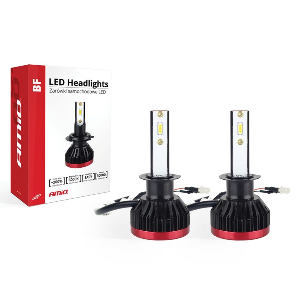 Εικόνα 4 από 4 — AMiO – LED H1 BF-Series 6.000K, αναβαθμίστε τον φωτισμό του οχήματός σας με ισχύ 50W και απόδοση 3.100lm για καθαρή ορατότητα – 2 Τεμ. (02240/AM)