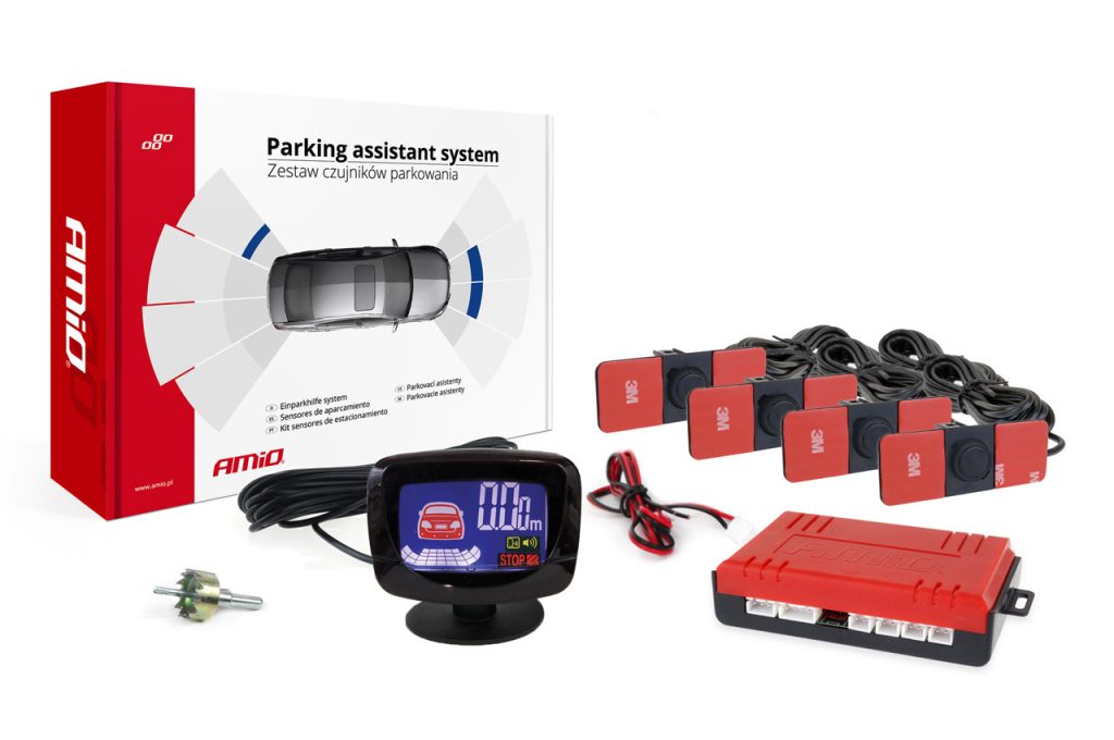 Εικόνα 1 από 4 — AMiO – Σύστημα Παρκαρίσματος 12V με 4 Αισθητήρες Inside Mount 16,5mm και Οθόνη LED-Graph, ελιχθείτε στα πιο στενά σημεία με απόλυτη ψηφιακή καθοδήγηση και κομψή OEM εμφάνιση – 1 Τεμ. (02257/AM)
