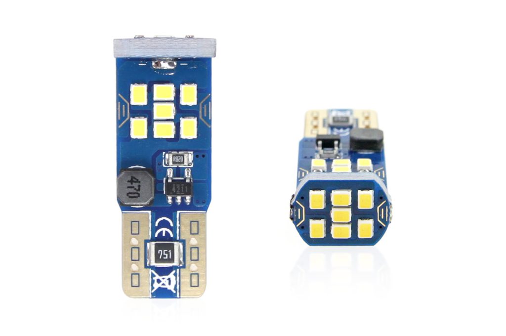 Εικόνα 1 από 3 — Amio – T10 W5W 12/24V LED 21xSMD ULTRABRIGHT 2016 CAN-BUS ΛΕΥΚΟ 2ΤΕΜ. (02445/AM)