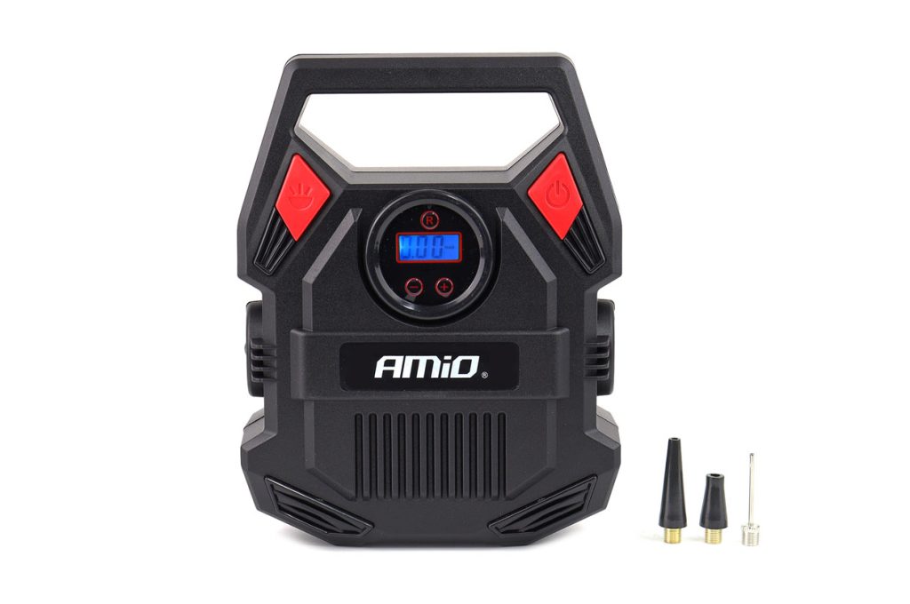 Εικόνα 2 από 7 — Amio – ΚΟΜΠΡΕΣΕΡ ΑΕΡΑ 12V 10bar/150psi ΜΕ 3 ΑΝΤΑΠΤΟΡΕΣ ΚΑΙ ΨΗΦΙΑΚΗ ΕΝΔΕΙΞΗ ACOMP-17 AMIO – 1 τεμ. (02642/AM)