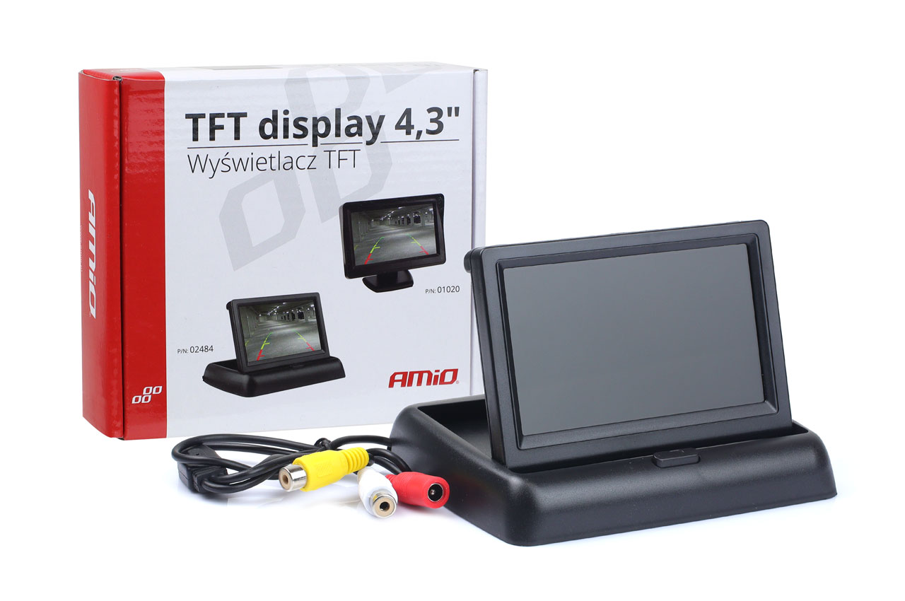 Εικόνα 1 από 4 — Amio – ΟΘΟΝΗ TFT LCD ΑΝΑΔΙΠΛΟΥΜΕΝΗ ΑΥΤΟΚΙΝΗΤΟΥ 4,3″ – 12V – 1 τεμ. (02484/AM)