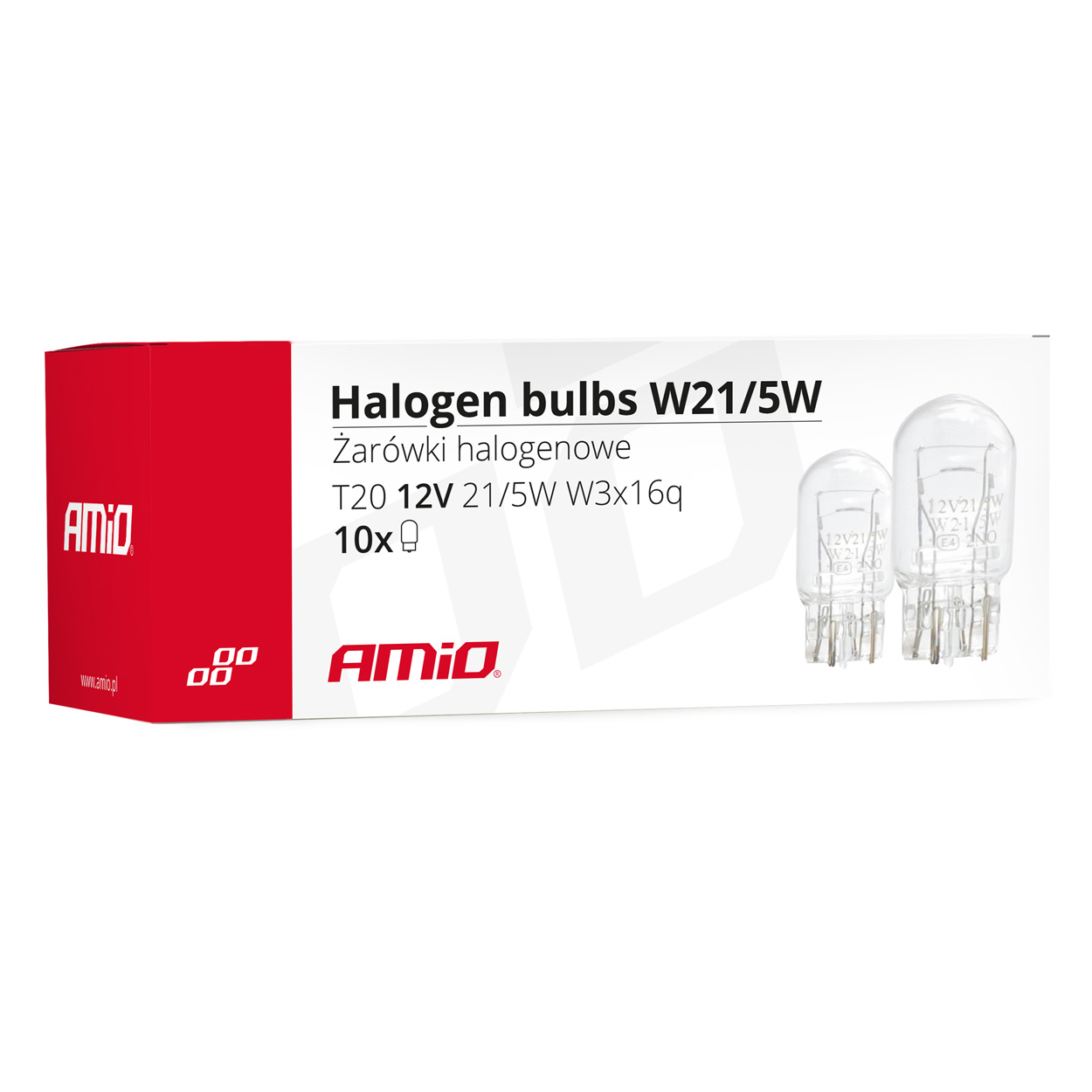 Εικόνα 3 από 3 — Amio – W21/5W (T20) 12V 21/5W W3x16q (ΚΑΡΦΩΤΟ ΑΚΑΛΥΚΟ) ΑΛΟΓΟΝΟΥ – 10 ΤΕΜ. (02552/AM)