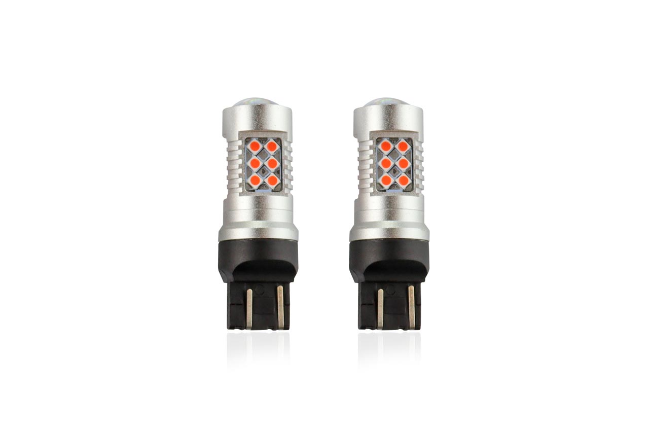 Εικόνα 3 από 4 — Amio – WR21/5W T20 12/24V 6,2W 5.600K LED 24xSMD3030 CAN-BUS ΚΟΚΚΙΝΟ 18x56mm 2ΤΕΜ. (02581/AM)