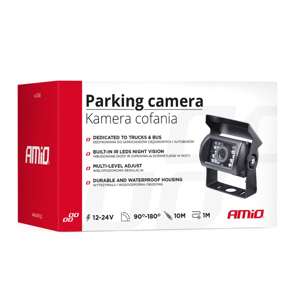 Εικόνα 6 από 6 — Amio – ΚΑΜΕΡΑ ΟΠΙΣΘΟΠΟΡΕΙΑΣ HD-501 IR NIGHT VISION ΜΕ ΜΕΤΑΛΛΙΚΗ ΒΑΣΗ – 1 τεμ. (02643/AM)