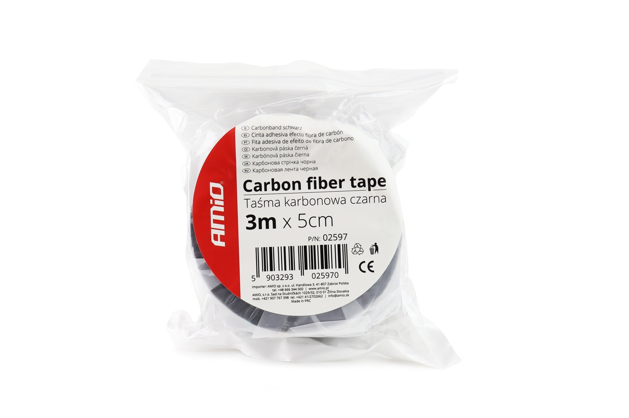 Εικόνα 3 από 3 — Amio – TAINIA 5D CARBON ΕΣΩΤΕΡΙΚΗΣ & ΕΞΩΤΕΡΙΚΗΣ ΧΡΗΣΗΣ 50mm x 3m -1 ΤΕΜ. (02597/AM)