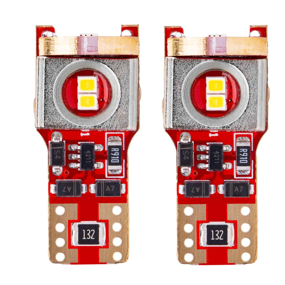 Εικόνα 1 από 2 — Amio – T10 W5W 12/24V LED 6xSMD 2016 CAN-BUS ΛΕΥΚΟ – 2 ΤΕΜ. (02802/AM)