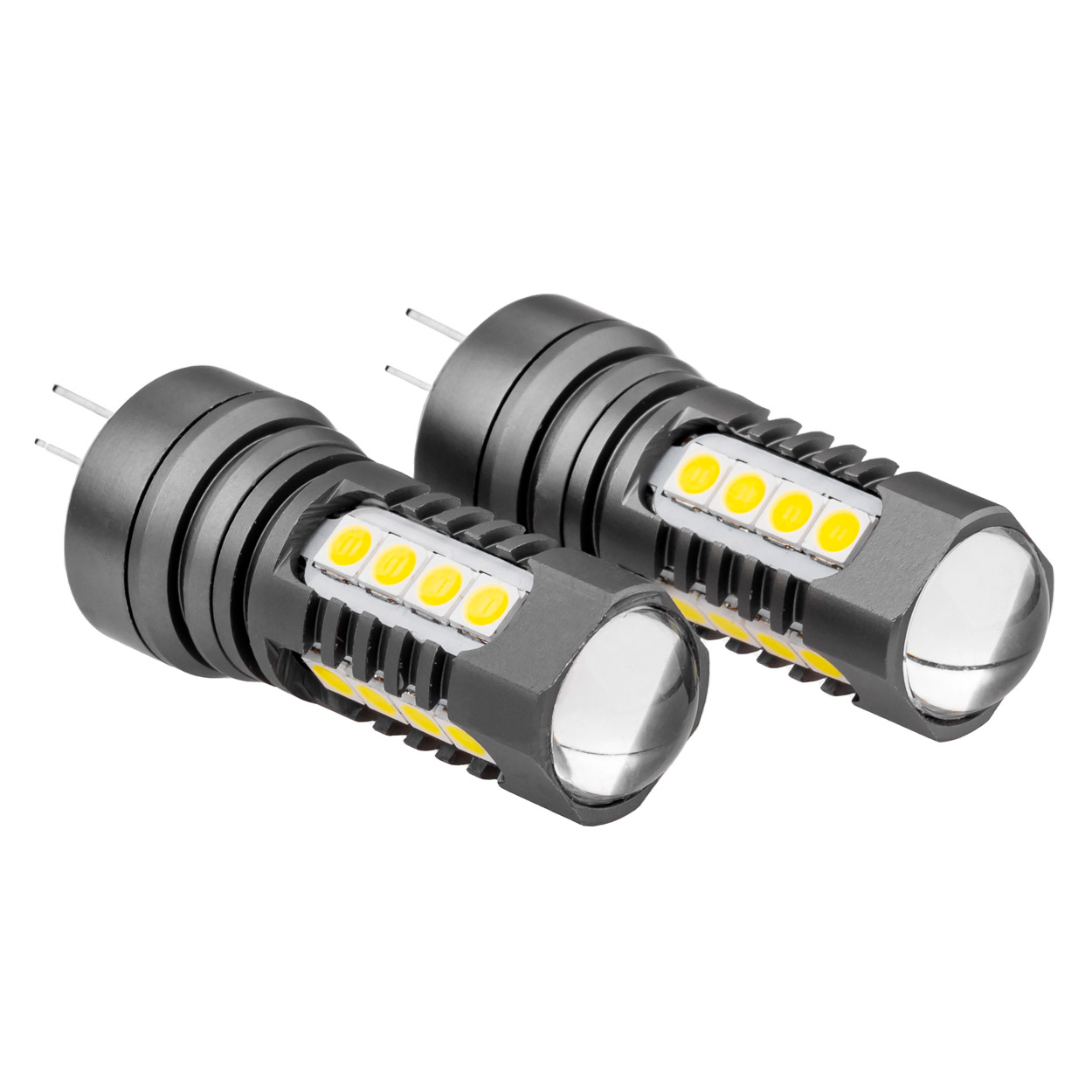 Εικόνα 2 από 3 — Amio – ΛΑΜΠΑΚΙΑ HP24W 12/24V 18xSMD 3030 LED ΛΕΥΚΑ CAN-BUS – 2 TEM. (02803/AM)