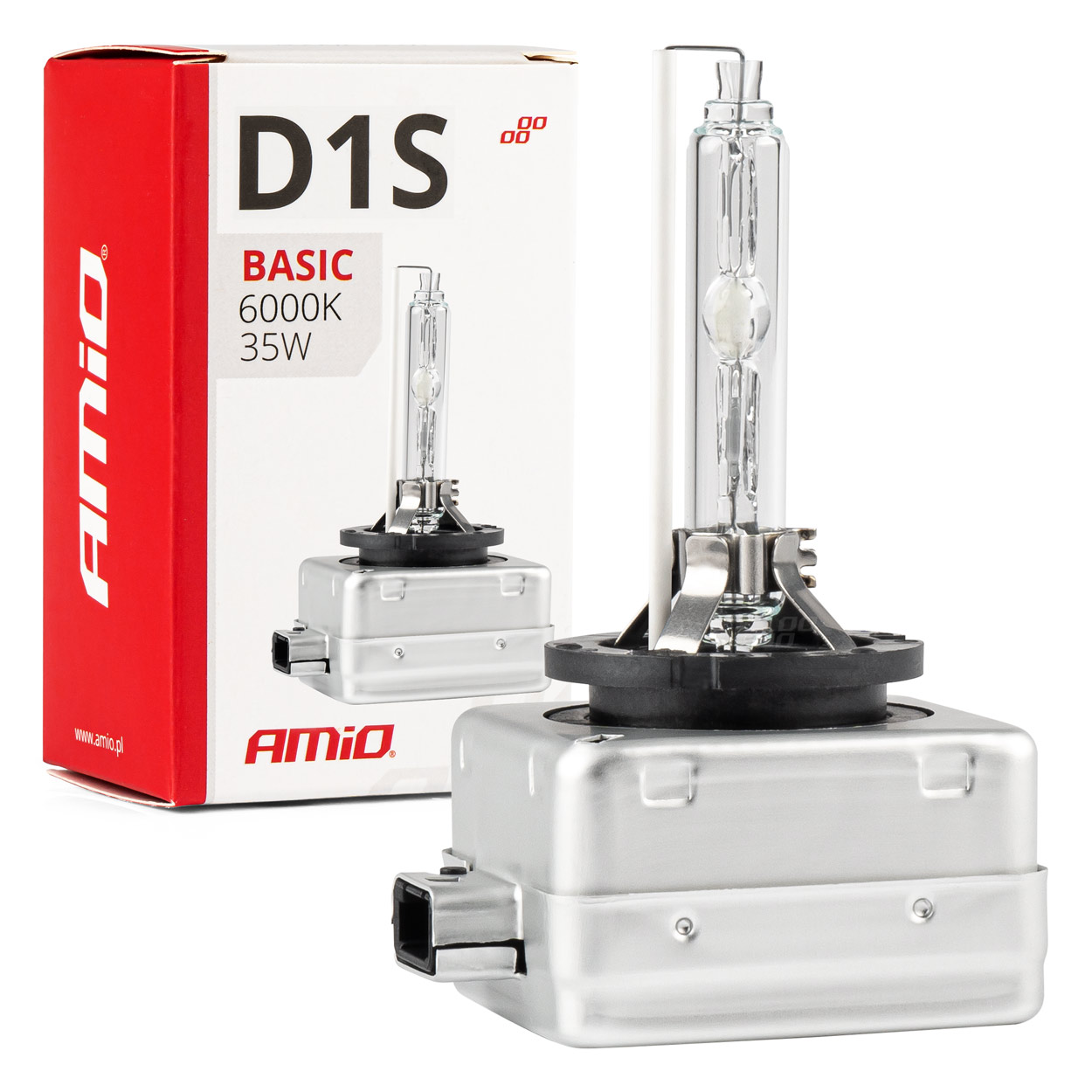 Εικόνα 1 από 3 — Amio – D1S 12V 6.000k 35W ΑΝΤΑΛΛΑΚΤΙΚΗ ΛΑΜΠΑ BASIC 1ΤΕΜ. (02943/AM)