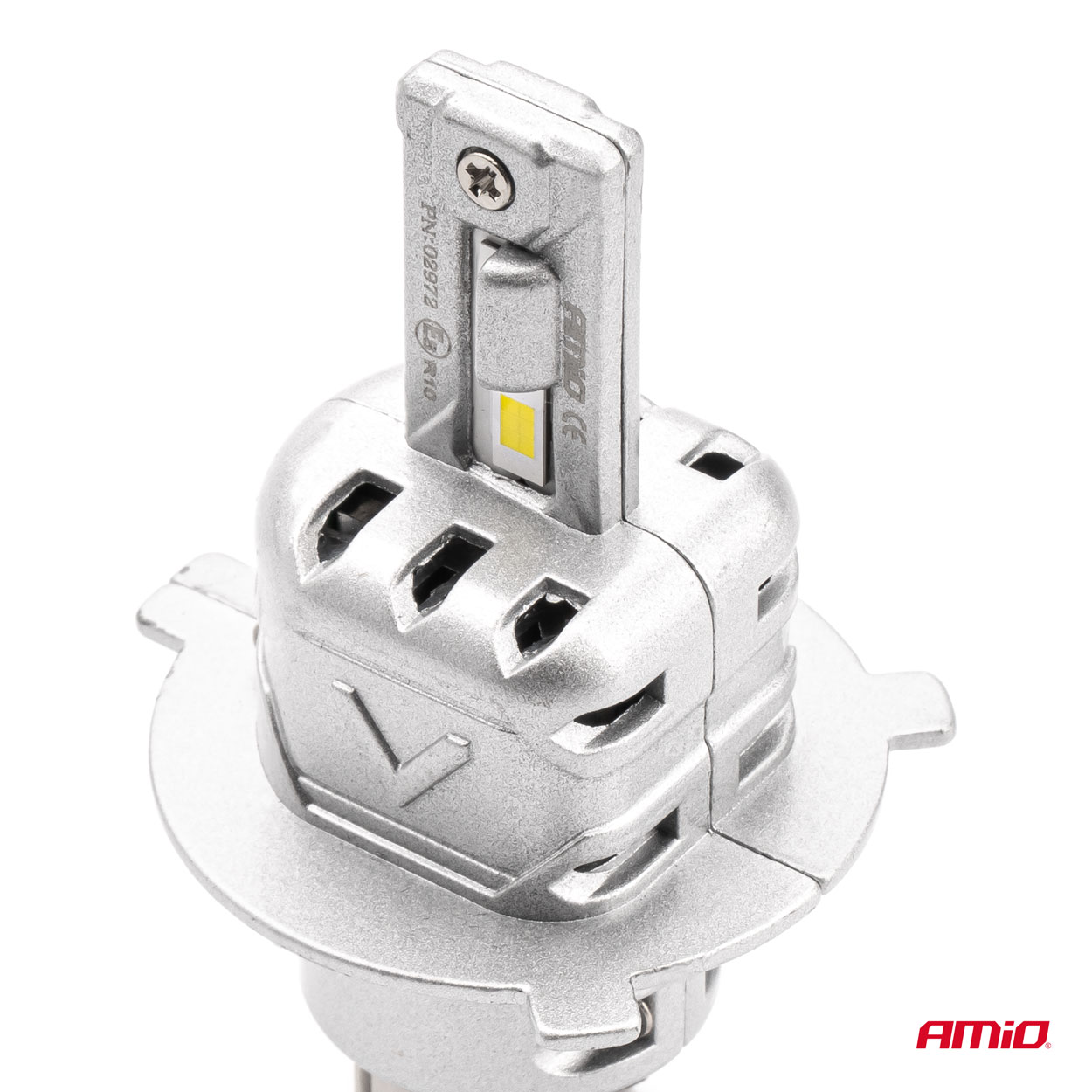 Εικόνα 2 από 5 — Amio – ΛΑΜΠΕΣ LED H4 10-16V 72W 6.500K 7920lm CANBUS (ΑΝΕΜΙΣΤΗΡΑΚΙ) X2 SERIES – 2ΤΕΜ. (02972/AM)
