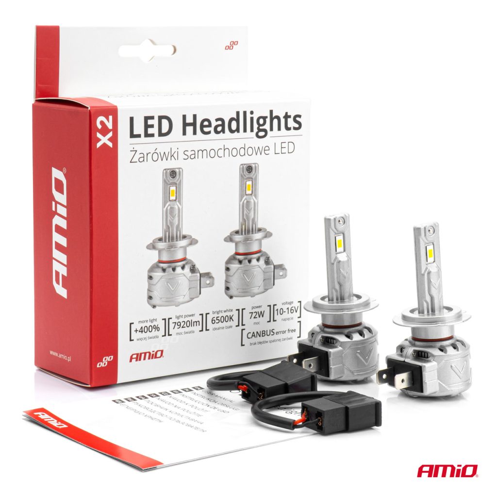 Εικόνα 6 από 6 — Amio – ΛΑΜΠΕΣ LED H7/H18 10-16V 72W 6.500K 7920lm CANBUS (ΑΝΕΜΙΣΤΗΡΑΚΙ) X2 SERIES – 2ΤΕΜ. (02973/AM)