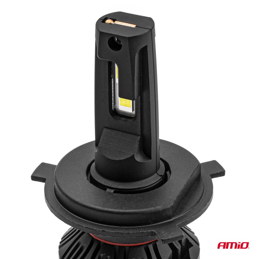 Εικόνα 2 από 8 — Amio – ΛΑΜΠΕΣ LED H4 10-16V 90W 6.500K 9900lm CAN BUS (ME ΑΝΕΜΙΣΤΗΡΑΚΙ) X3 SERIES – 2ΤΕΜ. (02979/AM)