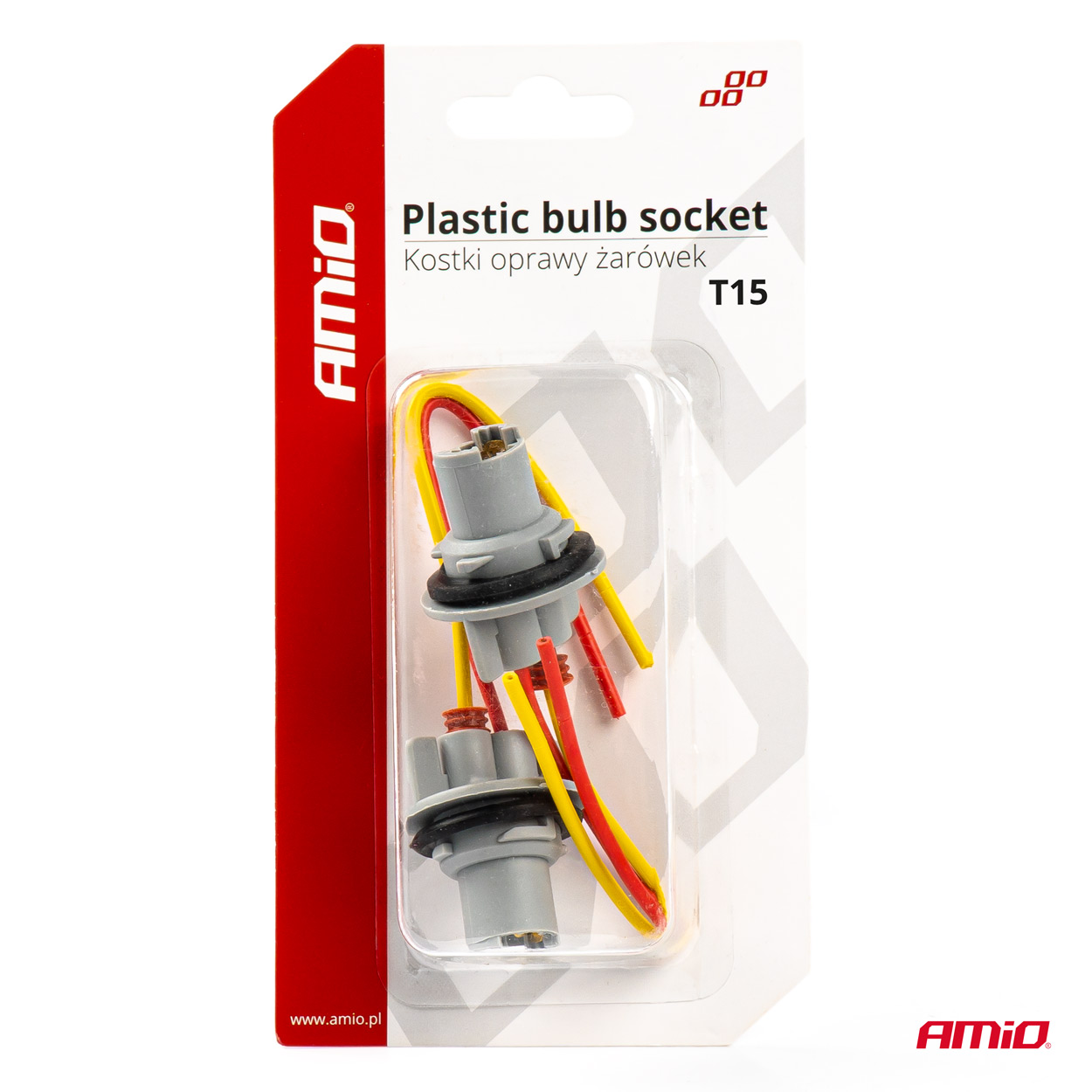 Εικόνα 3 από 3 — Amio – ΦΙΣΑ 12/24V ΓΙΑ ΛΑΜΠΕΣ T15/W5W/W16W ME ΚΑΛΩΔΙΟ – 2 ΤΕΜ. (03049/AM)