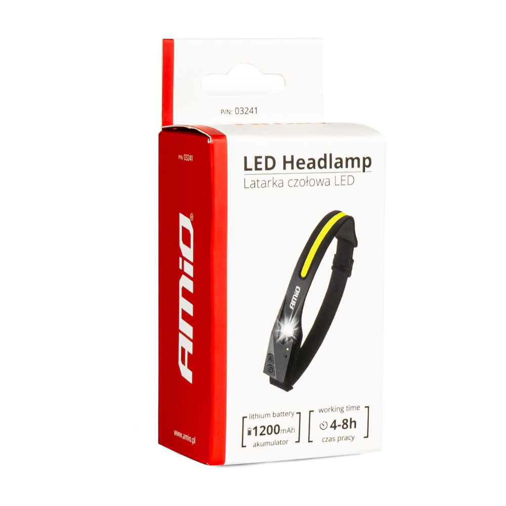 Εικόνα 4 από 4 — Amio – ΦΑΚΟΣ ΚΕΦΑΛΗΣ ΕΡΓΑΣΙΑΣ LED USB-C 1200mAh XPE+COB ΕΠΑΝΑΦΟΡΤΙΖΟΜΕΝΟΣ – 1 TEM. (03241/AM)