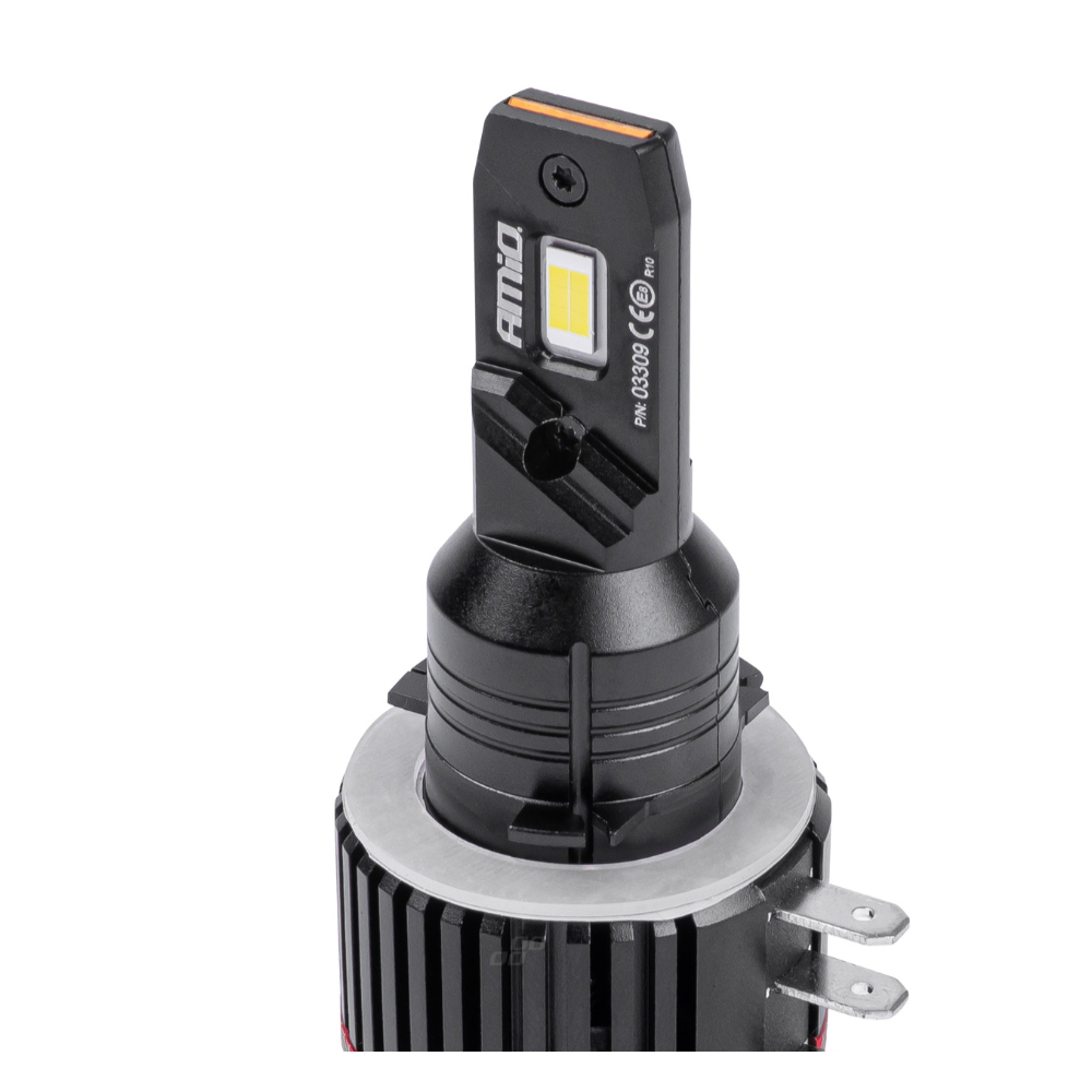 Εικόνα 2 από 6 — Amio – ΛΑΜΠΕΣ LED H15 9-16V 90W 6.500K 9900lm CANBUS ΜΕ ΑΝΕΜΙΣΤΗΡΑΚΙ X3 SERIES – 2ΤΕΜ. (03309/AM)