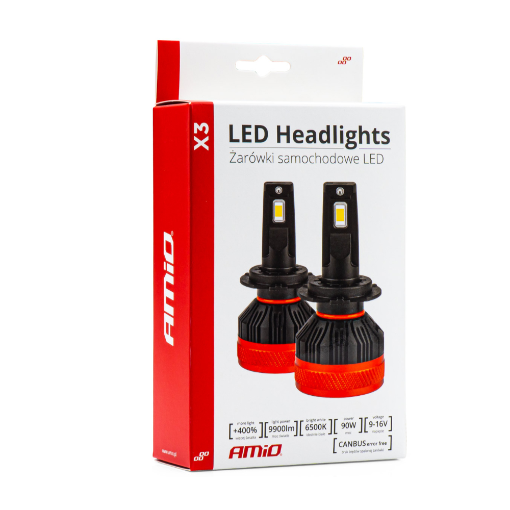 Εικόνα 6 από 6 — Amio – ΛΑΜΠΕΣ LED H15 9-16V 90W 6.500K 9900lm CANBUS ΜΕ ΑΝΕΜΙΣΤΗΡΑΚΙ X3 SERIES – 2ΤΕΜ. (03309/AM)