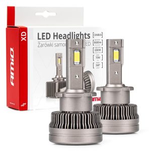 Amio - ΛΑΜΠΕΣ LED D4S/D4R 9>16V 70W 6.500K 8600lm (ΜΕ ΨΥΚΤΡΑ) XD SERIES - 2 ΤΕΜ. (03313/AM)