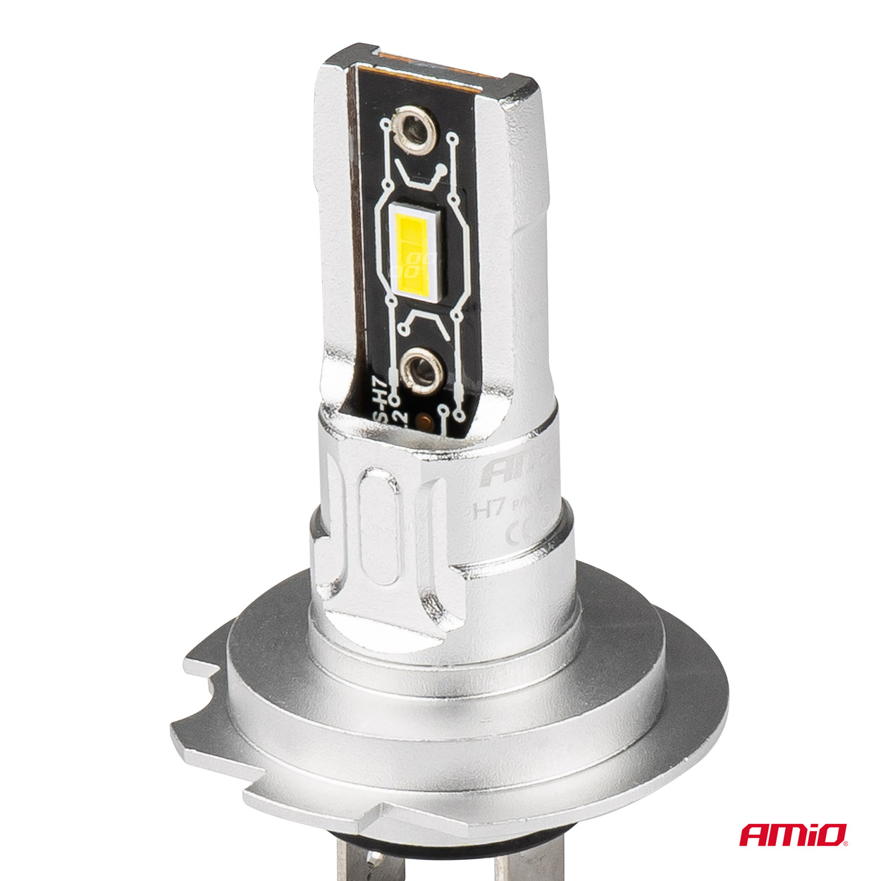 Εικόνα 2 από 6 — Amio – ΛΑΜΠΕΣ LED H7 H-SERIES 12>24V 50W 6500K 2225lm +200% CSP LED – 2 TEM. (03332/AM)