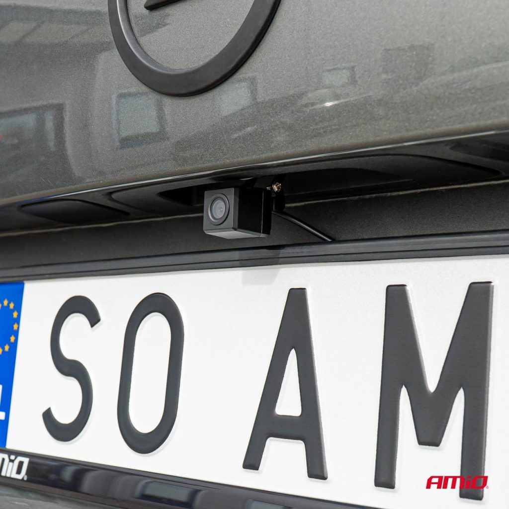 Εικόνα 2 από 6 — Amio – ΚΑΜΕΡΑ ΟΠΙΣΘΟΠΟΡΕΙΑΣ 12V 720pHD ΜΕ ΡΥΘΜΙΣΗ ΚΛΙΣΗΣ ΤΕΤΡΑΓΩΝ HD-340 – 1 TEM. (03537/AM)