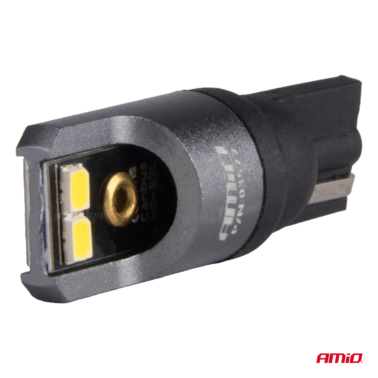 Εικόνα 3 από 4 — Amio – ΛΑΜΠΑΚΙΑ T10 W5W 12/24V 6.000K 4xSMD LED CAN-BUS ΛΕΥΚΟ 2016 PRO SERIES – 2 Τεμ. (03577/AM)