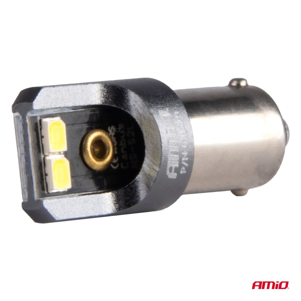 Εικόνα 3 από 4 — Amio – ΛΑΜΠΑΚΙΑ T4W BA9s 12/24V 6.000K 4xSMD LED CAN-BUS ΛΕΥΚΟ 2016 PRO SERIES – 2 Τεμ. (03579/AM)