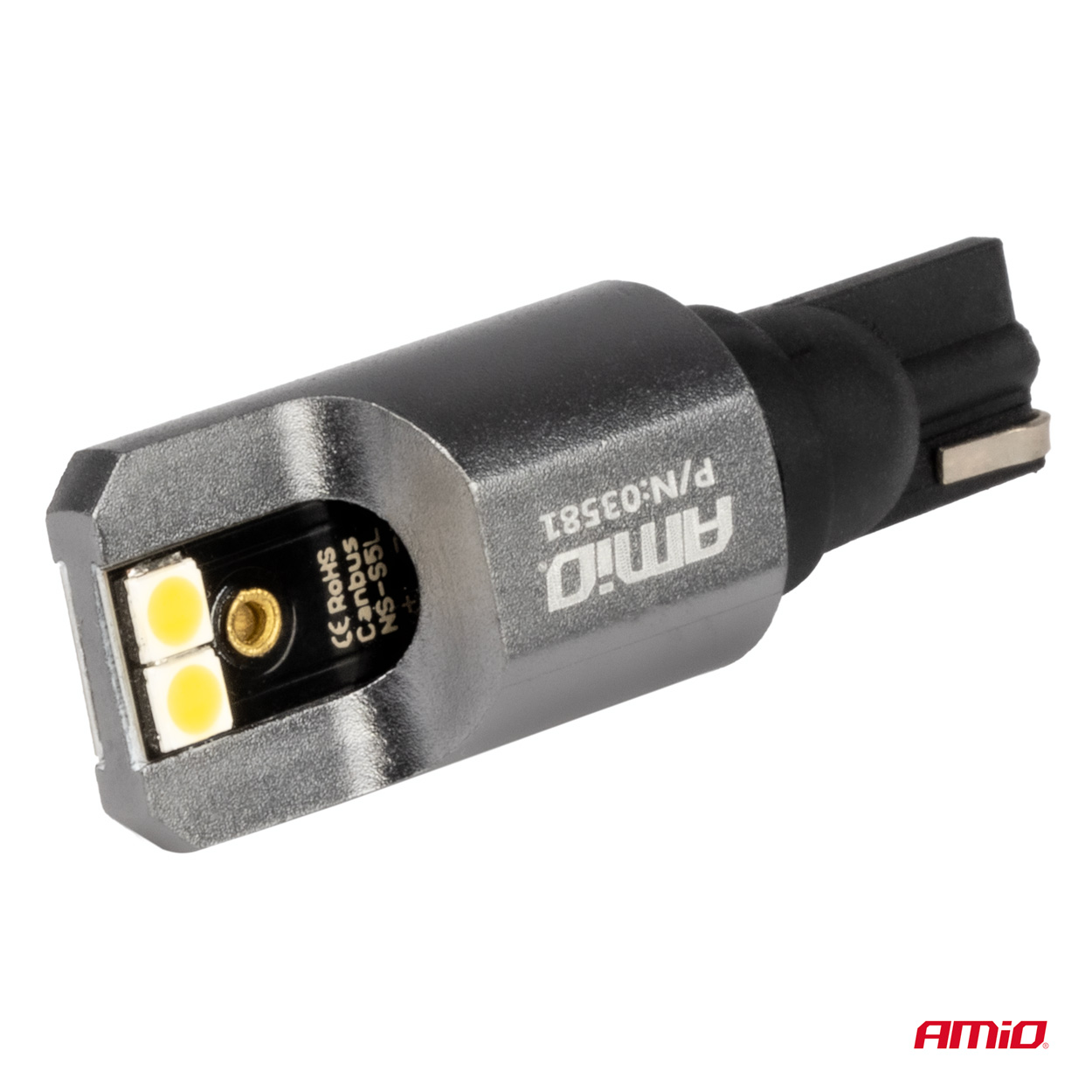 Εικόνα 3 από 4 — Amio – ΛΑΜΠΕΣ T15 W16W 12/24V 6.000K 4xSMD LED FULL CAN-BUS ΛΕΥΚΟ 3030 PRO SERIES – 2 ΤΕΜ. (03581/AM)