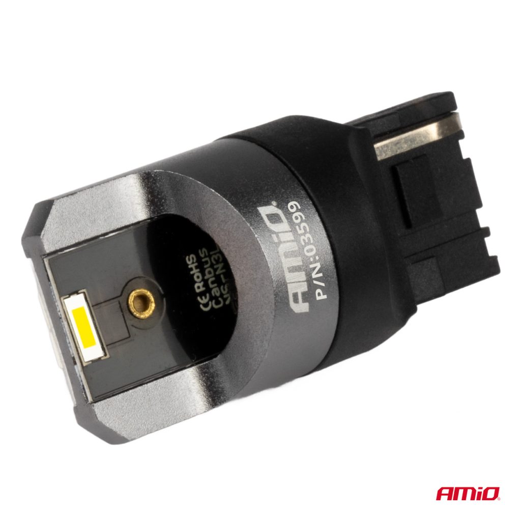 Εικόνα 3 από 4 — Amio – ΛΑΜΠΑΚΙΑ W21W 12/24V 6.000K 2SMD LED FULL CAN-BUS ΛΕΥΚΑ PRO SERIES – 2 Τεμ. (03599/AM)