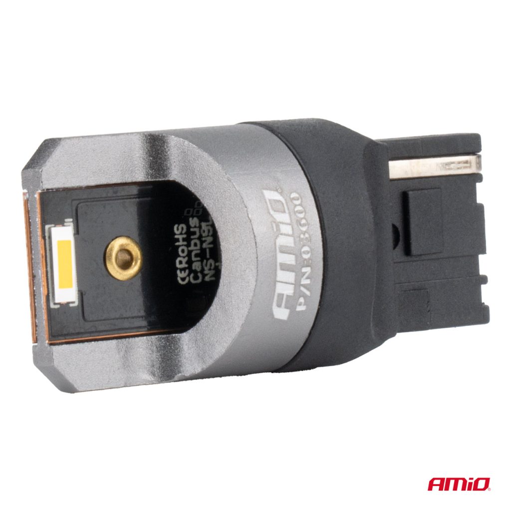 Εικόνα 3 από 4 — Amio – ΛΑΜΠΑΚΙΑ WY21W 7440 12/24V 6.000K 2xSMD LED FULL CAN-BUS ΠΟΡΤΟΚΑΛΙ PRO SERIES – 2 Τεμ. (03600/AM)