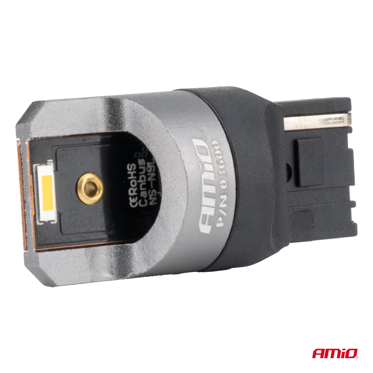 Εικόνα 3 από 4 — Amio – ΛΑΜΠΑΚΙΑ WY21W 7440 12/24V 6.000K 2xSMD LED FULL CAN-BUS ΠΟΡΤΟΚΑΛΙ PRO SERIES – 2 Τεμ. (03600/AM)