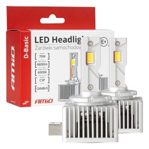 Amio - ΛΑΜΠΕΣ LED D1S/D1R 12V 6.000K 6800lm CAN-BUS D-BASIC SERIES - 2 Τεμ. (03626/AM)