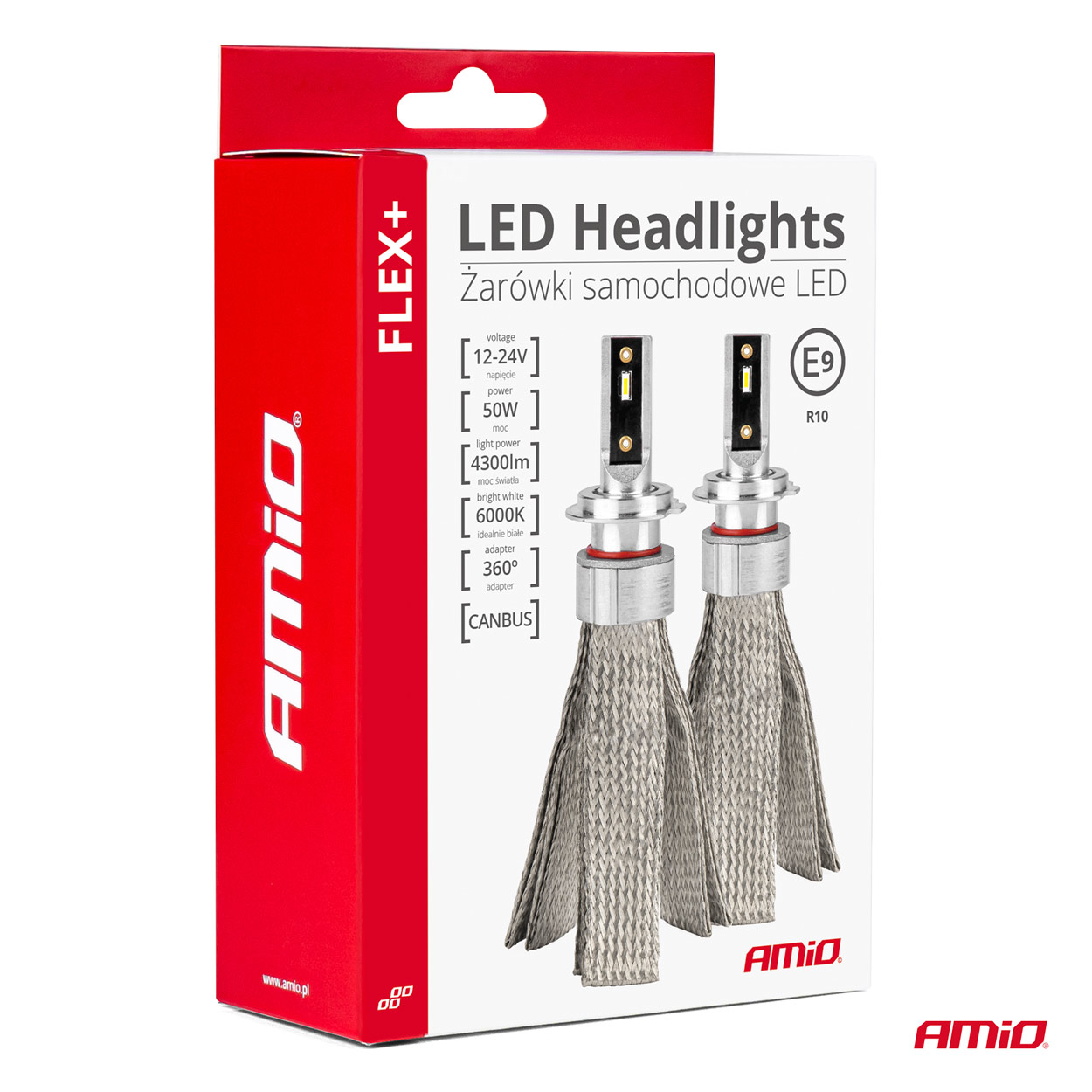 Εικόνα 4 από 4 — Amio – ΛΑΜΠΕΣ LED H15 4300lm 12-24V – 50W – 6000K – 2 Τεμ. (03666/AM)