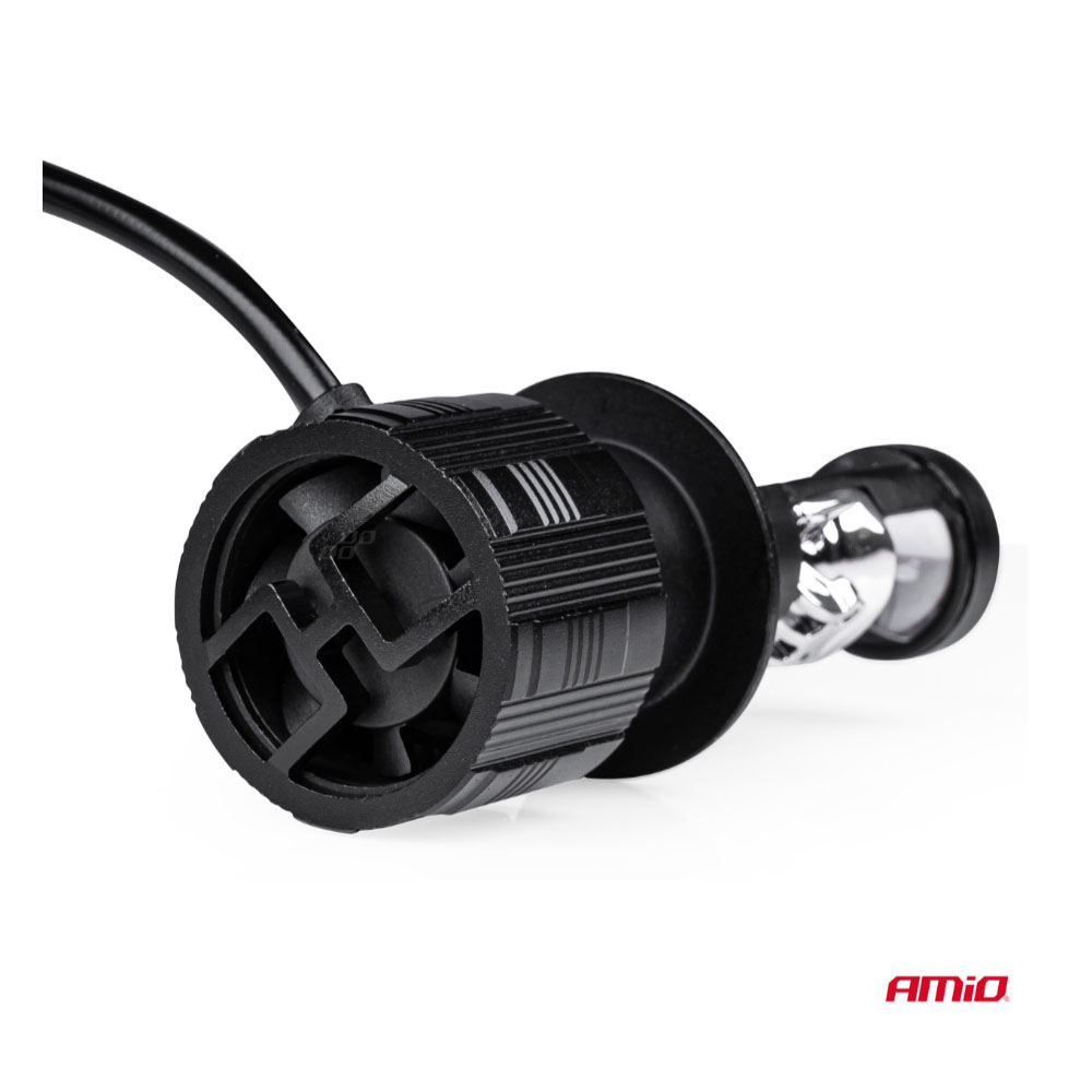 Εικόνα 4 από 7 — Amio – ΛΑΜΠΕΣ H7 PL-LENS SERIES 9>36V 60W 5.000K 3.800lm LED 2×4575 SMD CAN-BUS ΜΕ ΠΡΟΤΖΕΚΤΟΡΑ – 2 Τεμ. (03668/AM)