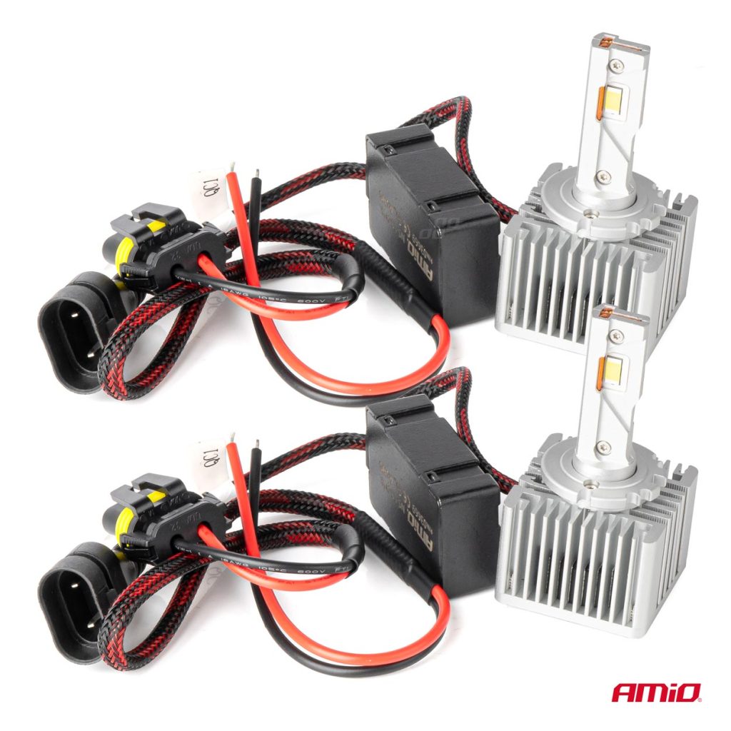 Εικόνα 4 από 9 — Amio – ΛΑΜΠΕΣ LED D3S/D5R/D8S 12/24V 6000K 9.000lm 50W X ALL IN ONE SERIES CAN-BUS (ΜΕ ΑΝΕΜΙΣΤΗΡΑΚΙ) – 2 ΤΕΜ. (03669/AM)
