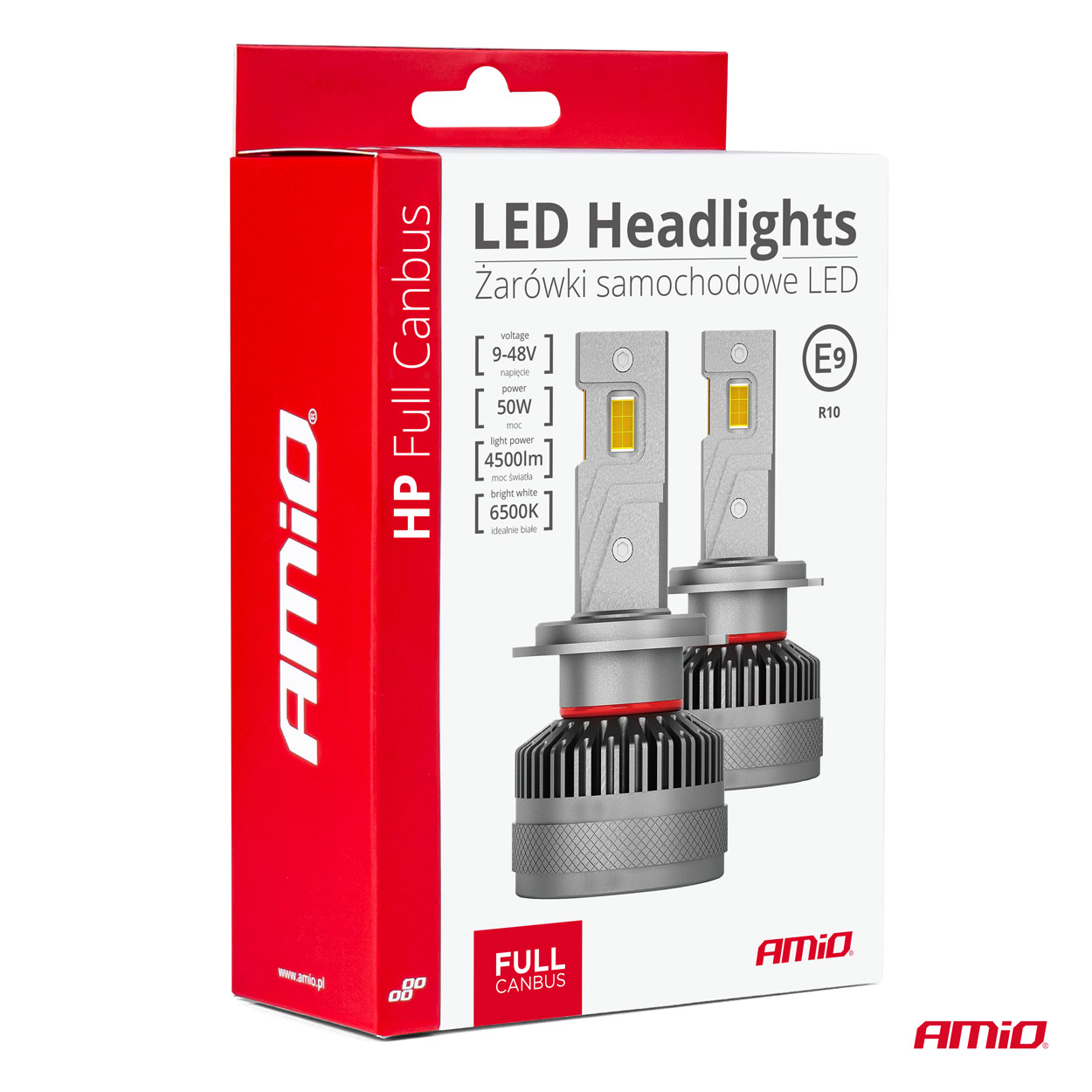 Εικόνα 3 από 3 — Amio – ΛΑΜΠΕΣ H7 9>48V 6.500K 4.500lm 50W HP SERIES LED CAN-BUS (ΜΕ ΨΥΚΤΡΑ – 2 Τεμ. (03674/AM)