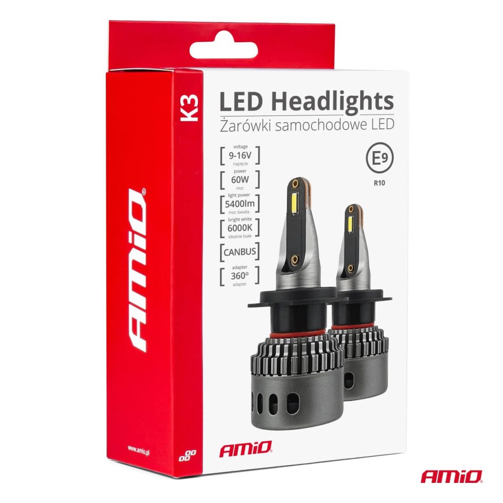 Εικόνα 4 από 4 — Amio – ΛΑΜΠΕΣ H7 9>16V 6.000K 5.400lm 60W K3 SERIES LED CAN-BUS(ΜΕ ΨΥΚΤΡΑ) – 2 Τεμ. (03683/ΑΜ)