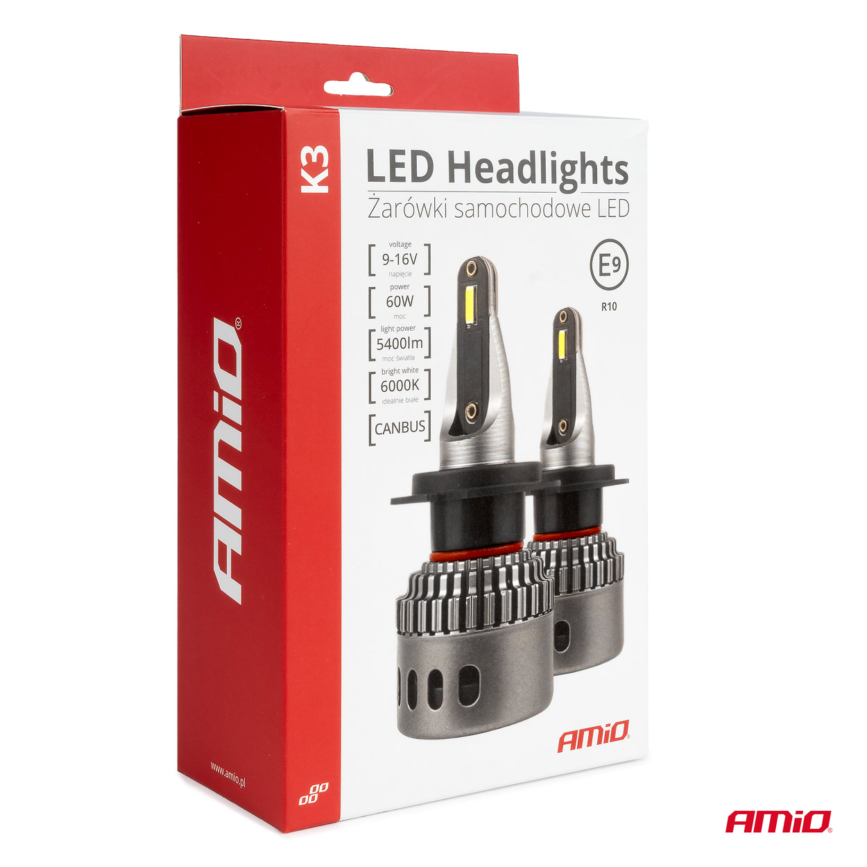 Εικόνα 5 από 5 — Amio – ΛΑΜΠΕΣ HB4 9006 9-16V 6.000K 5.400lm 60W K3 SERIES LED CAN-BUS ΜΕ ΨΥΚΤΡΑ – 2 ΤΕΜ. (03688/AM)