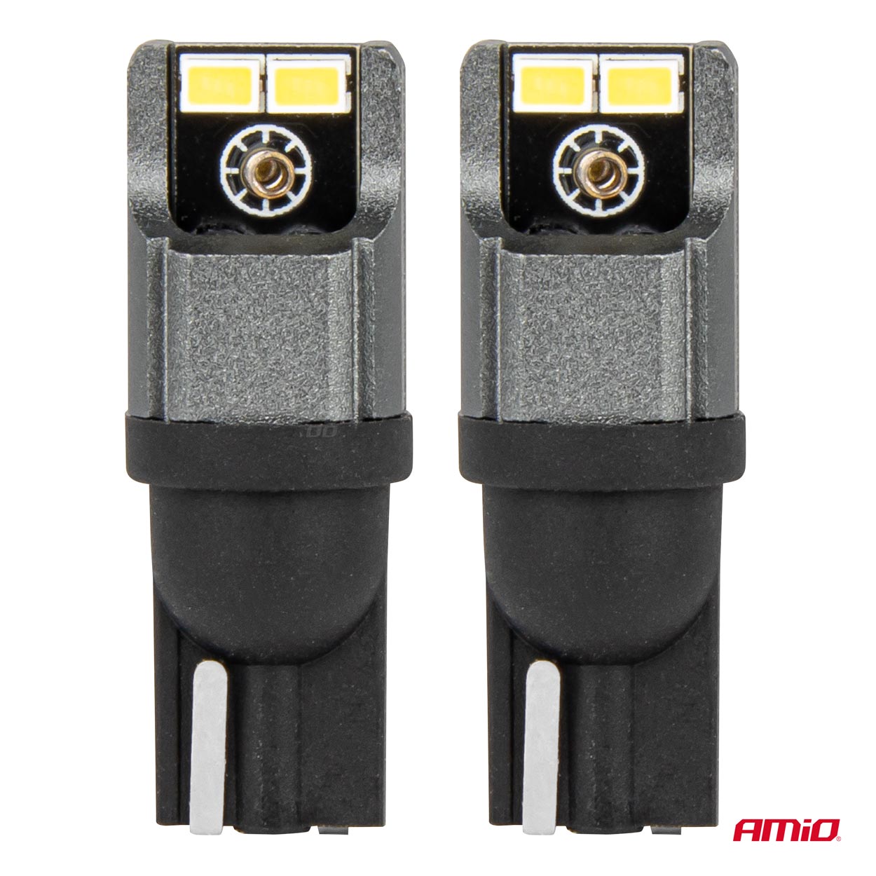 Εικόνα 2 από 5 — Amio – ΛΑΜΠΑΚΙΑ LED T10 W5W W10W 12/24V LED 4xSMD3020 CAN-BUS ΛΕΥΚΟ – 2 ΤΕΜ. (03717/AM)