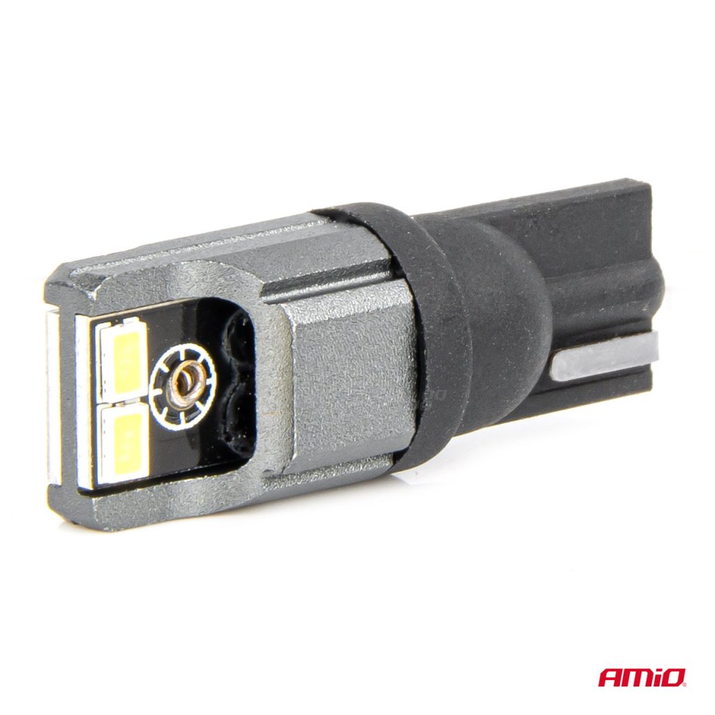 Εικόνα 3 από 5 — Amio – ΛΑΜΠΑΚΙΑ LED T10 W5W W10W 12/24V LED 4xSMD3020 CAN-BUS ΛΕΥΚΟ – 2 ΤΕΜ. (03717/AM)