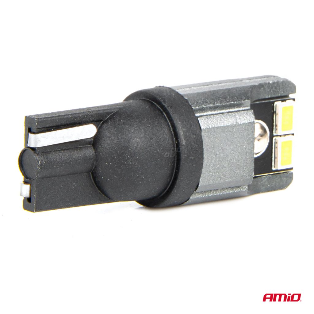 Εικόνα 4 από 5 — Amio – ΛΑΜΠΑΚΙΑ LED T10 W5W W10W 12/24V LED 4xSMD3020 CAN-BUS ΛΕΥΚΟ – 2 ΤΕΜ. (03717/AM)