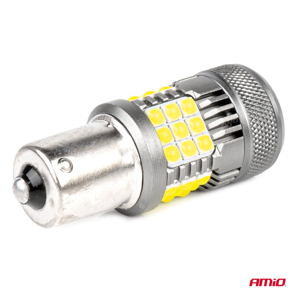 Εικόνα 4 από 6 — Amio – P21W BA15S 12/24V 6.000K 36×3030 SMD LED CAN-BUS ΛΕΥΚΟ PRO SERIES 2ΤΕΜ. (03722/AM)