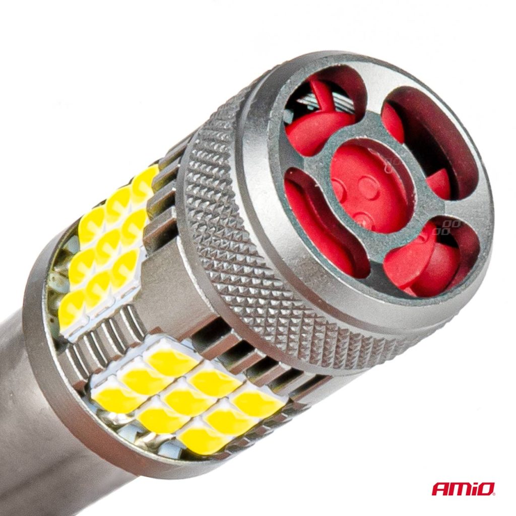 Εικόνα 5 από 6 — Amio – P21W BA15S 12/24V 6.000K 36×3030 SMD LED CAN-BUS ΛΕΥΚΟ PRO SERIES 2ΤΕΜ. (03722/AM)