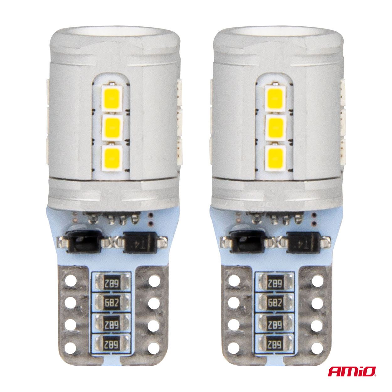 Εικόνα 2 από 5 — Amio – T10e W5W 12/24V 15×2016 SMD LED CAN-BUS ΛΕΥΚΟ 2ΤΕΜ. (03723/AM)
