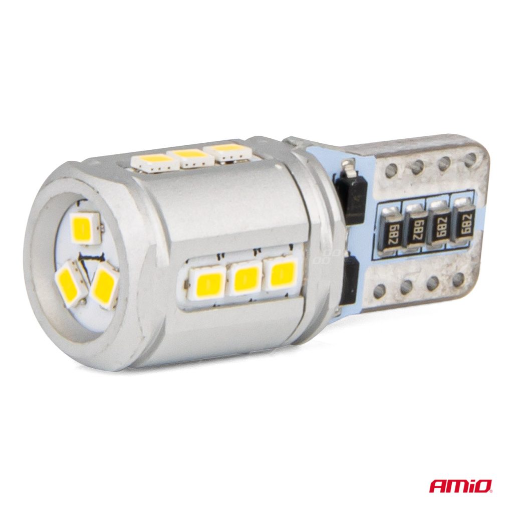 Εικόνα 3 από 5 — Amio – T10e W5W 12/24V 15×2016 SMD LED CAN-BUS ΛΕΥΚΟ 2ΤΕΜ. (03723/AM)