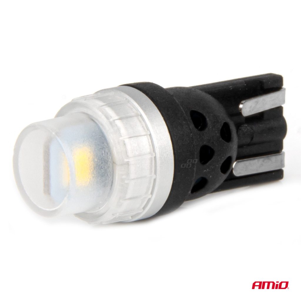 Εικόνα 3 από 5 — Amio – ΛΑΜΠΑΚΙΑ T10 W5W 12/24V 2×3020 SMD LED ΛΕΥΚΟ PURE LIGHT SERIES – 2 Τεμ. (03726/AM)