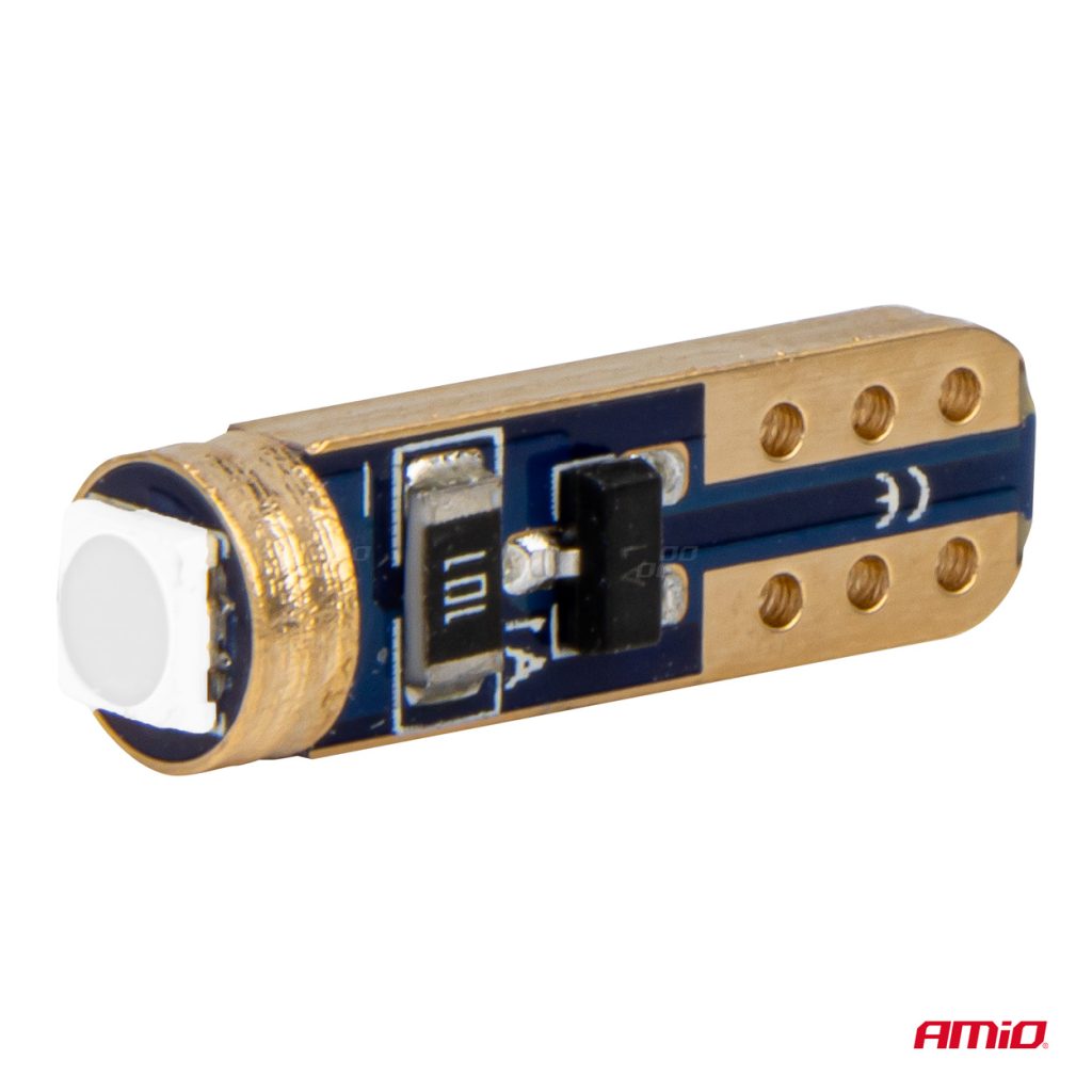 Εικόνα 3 από 5 — Amio – ΛΑΜΠΑΚΙΑ T5 W1W 12V 1SMD LED ΜΠΛΕ – 2 ΤΕΜ. (03728/AM)