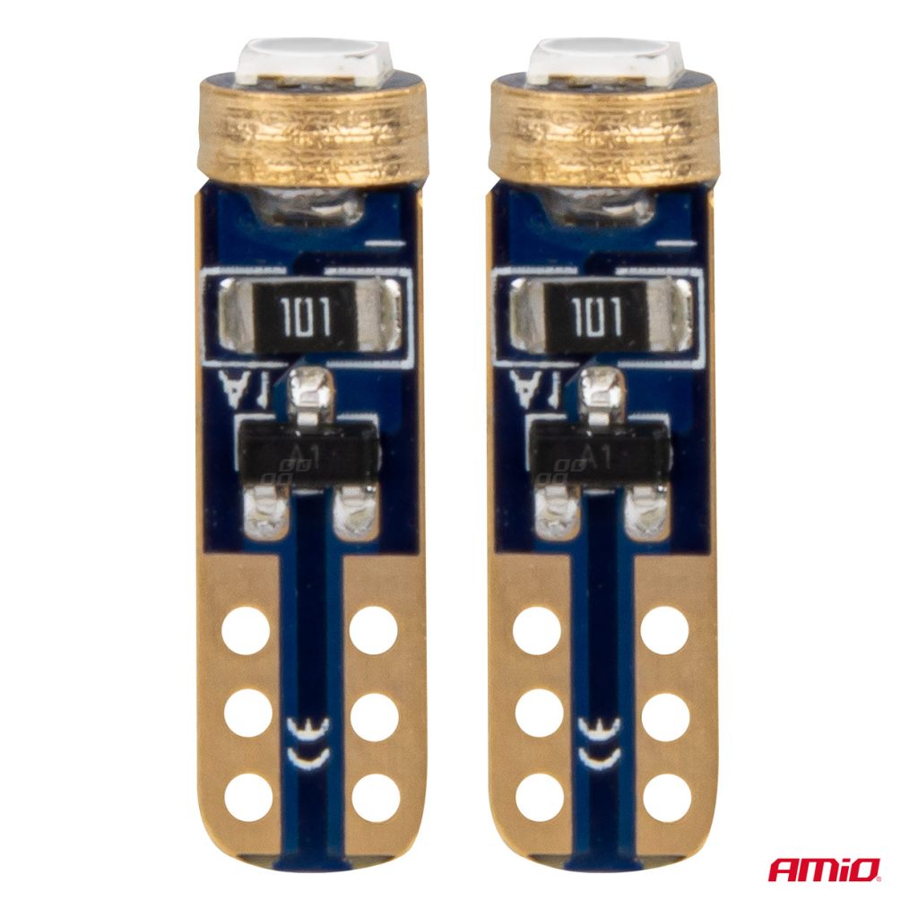 Εικόνα 2 από 5 — Amio – ΛΑΜΠΑΚΙΑ T5 W1W 12V 1SMD LED ΠΡΑΣΙΝΑ – 2 ΤΕΜ. (03729/AM)